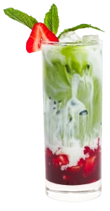 Strawberry Matcha Real Fruit Iced Latte